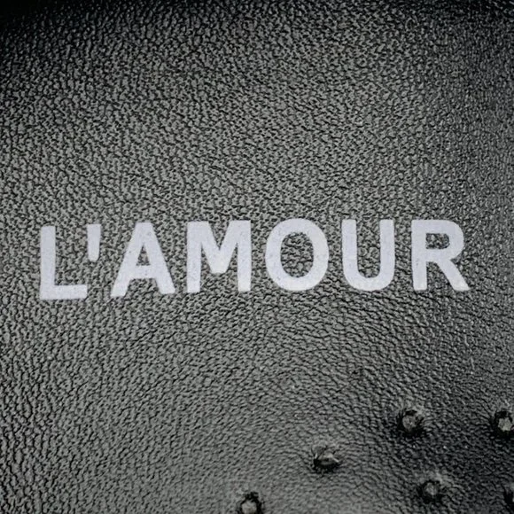 L'Amour Flat With Rhinestone and Bow Toddler 10, Black - Picture 8 of 9